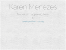Tablet Screenshot of karenmenezes.com
